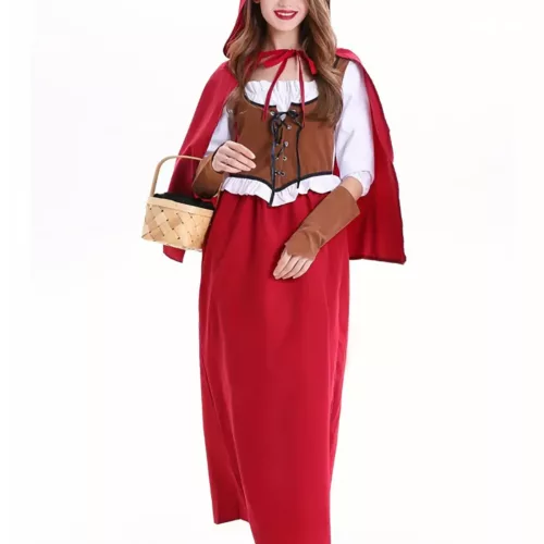 Déguisement Chaperon Rouge Disney – robe avec cape et manches assorties