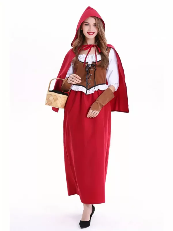 Déguisement Chaperon Rouge Disney – robe avec cape et manches assorties