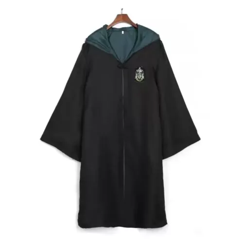 Cape Harry Potter adulte avec capuche – Insignes maisons officielles – Costume cosplay