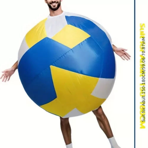 Costume gonflable de volleyball – déguisement fun pour adulte en équipe