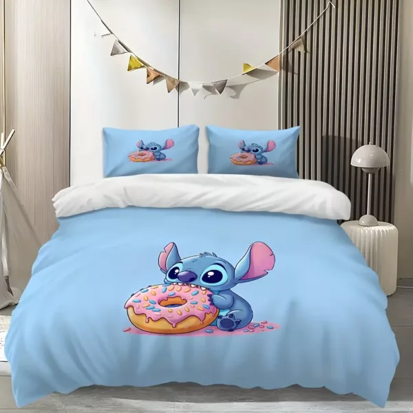 Parure de lit 3 pièces Lilo & Stitch – housse de couette ultra douce enfant