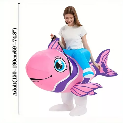 Déguisement poisson gonflable femme – costume original carnaval ou soirée à thème