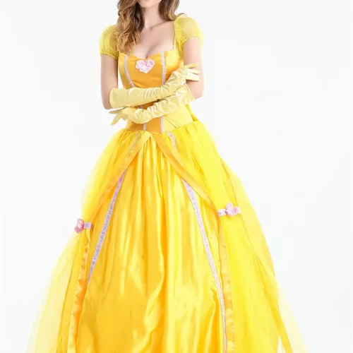Robe princesse enfant avec grand nœud – costume fête Halloween ou Noël