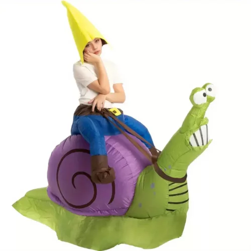 Costume gonflable escargot adulte – déguisement animal original pour fêtes et carnaval