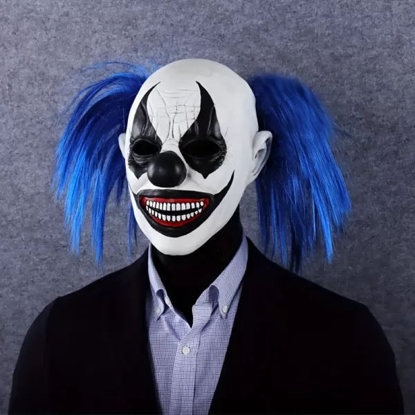 Masque clown effrayant en latex pour adulte – idéal Halloween et soirées déguisées