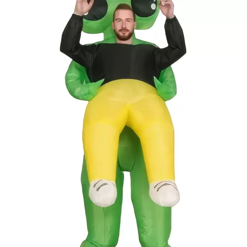 Déguisement gonflable alien porté adulte – costume original pour soirée ou Halloween