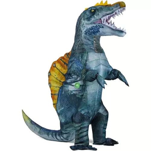 Costume dinosaure gonflable adulte avec ventilateur intégré – style stégosaure