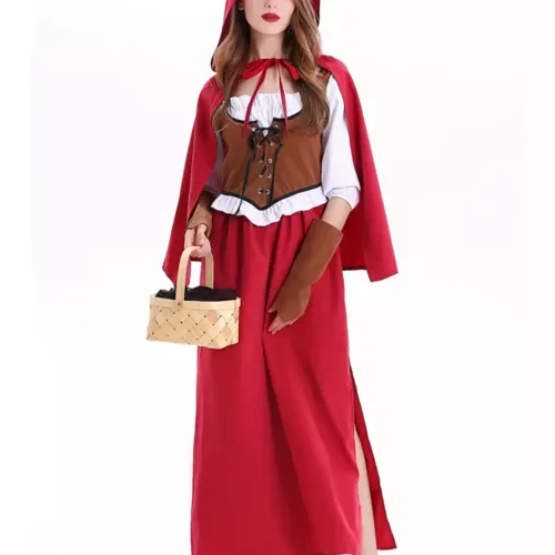 Déguisement Chaperon Rouge Disney – robe avec cape et manches assorties