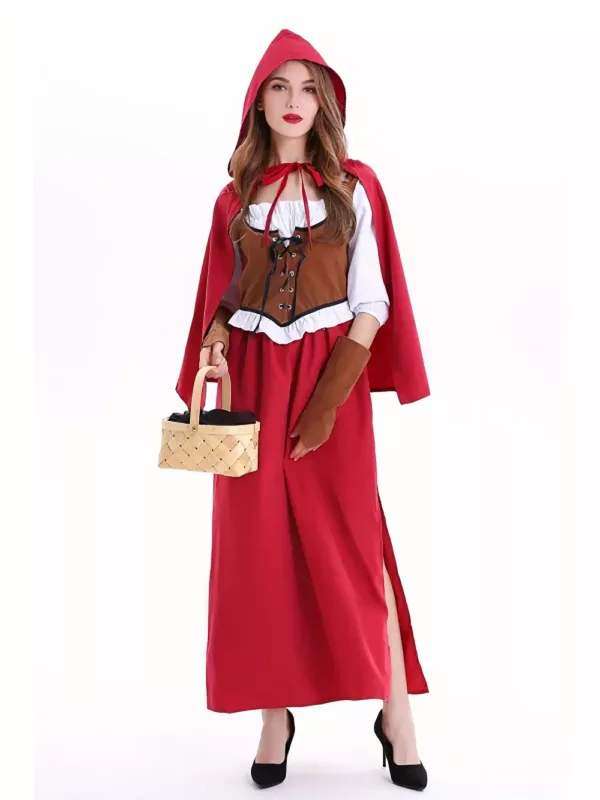 Déguisement Chaperon Rouge Disney – robe avec cape et manches assorties
