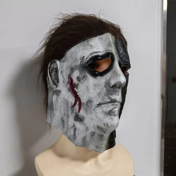 Masque d'horreur réaliste Michael Myers – visage ensanglanté effrayant