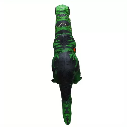 Déguisement dinosaure gonflable vert musclé – costume humoristique adulte