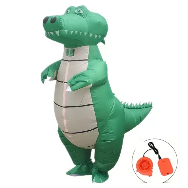 Costume gonflable dinosaure T-Rex drôle en polyester – adulte et ado Halloween