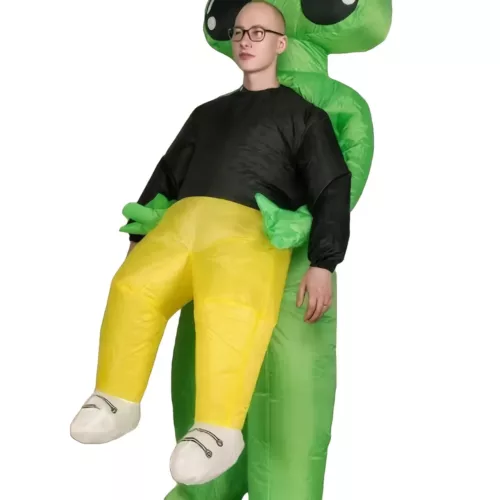 Déguisement gonflable alien porté adulte – costume original pour soirée ou Halloween