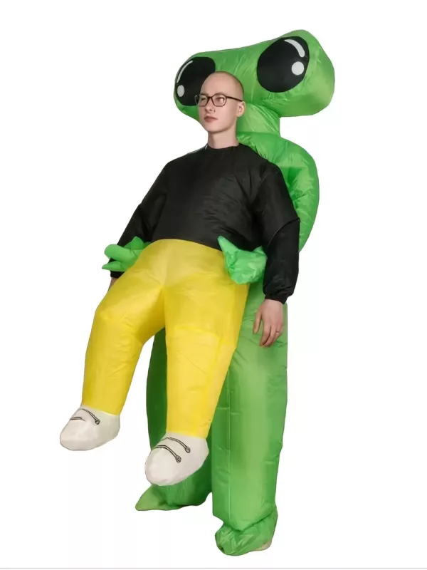 Déguisement gonflable alien porté adulte – costume original pour soirée ou Halloween