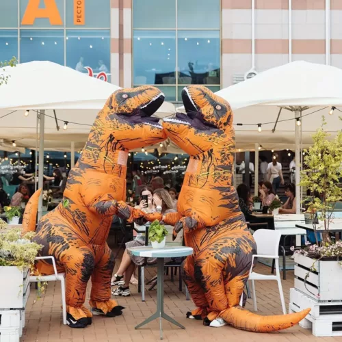 Costume dinosaure gonflable T-Rex adulte – déguisement réaliste et fun