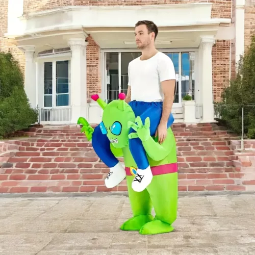 Costume gonflable alien adulte – déguisement fun pour soirées et Halloween