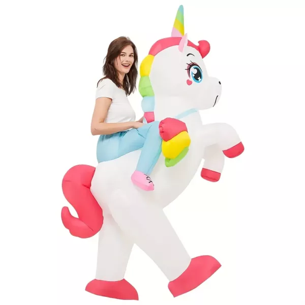 Costume gonflable licorne adulte – déguisement amusant pour fêtes et événements