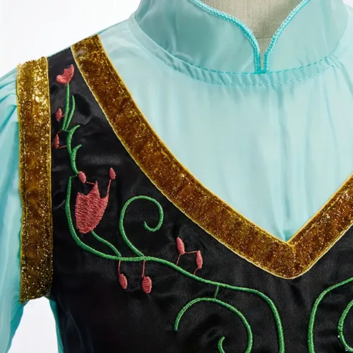 Déguisement princesse fille 6 pièces – robe, cape, perruque, accessoires féériques