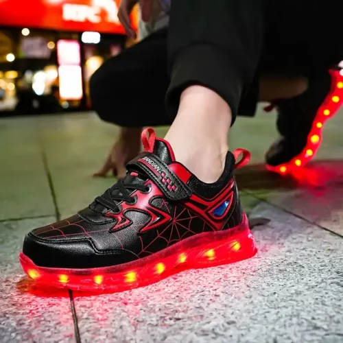 Baskets LED rechargeables USB – chaussures lumineuses unisexe pour sport et loisirs
