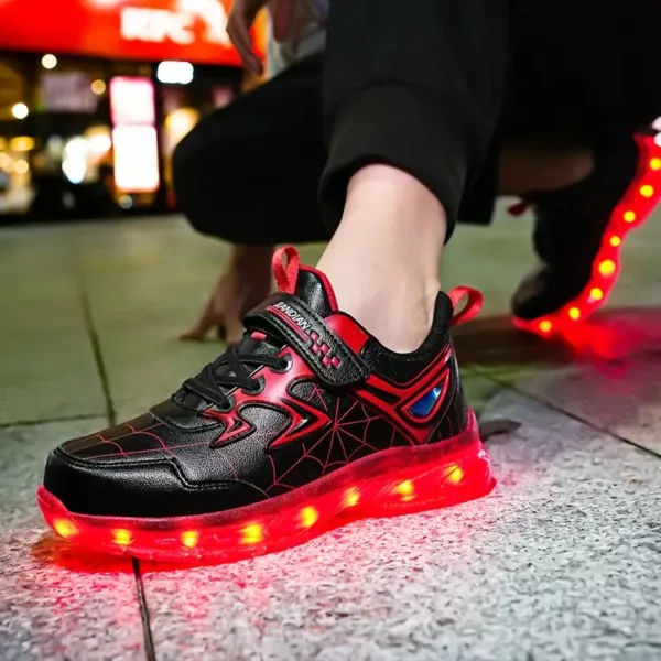 Baskets LED rechargeables USB – chaussures lumineuses unisexe pour sport et loisirs