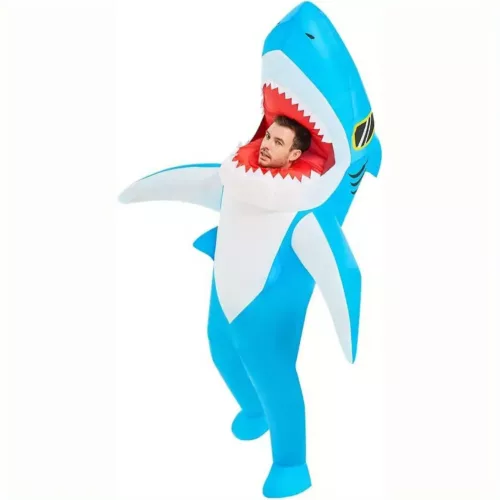 Costume gonflable requin adulte – déguisement amusant pour soirées et festivals