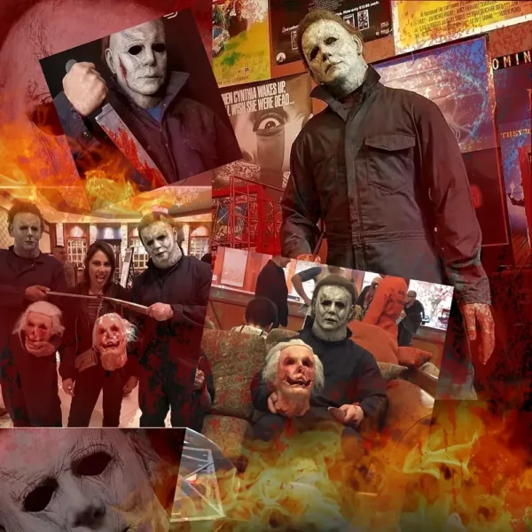 Masque Michael Myers latex intégral avec couteau – Déguisement Halloween 1978