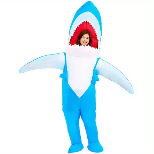 Costume gonflable requin adulte – déguisement amusant pour soirées et festivals