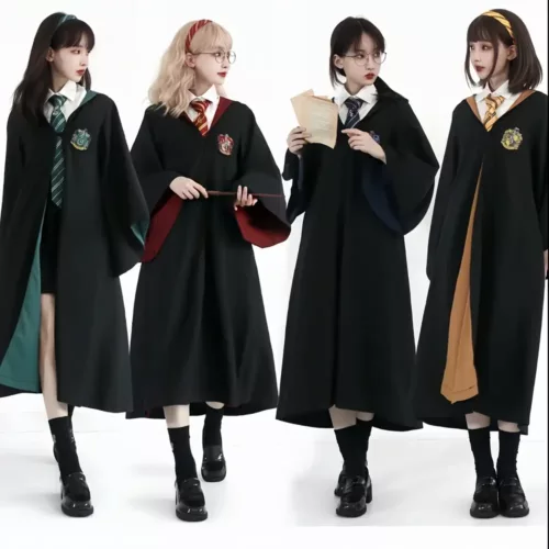 Déguisement sorcier adulte Harry Potter – robe, baguette, chapeau et accessoires