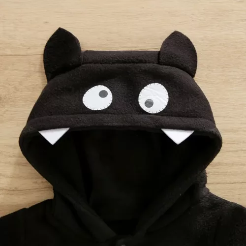 Combinaison Halloween garçon en molleton doux – déguisement à manches longues
