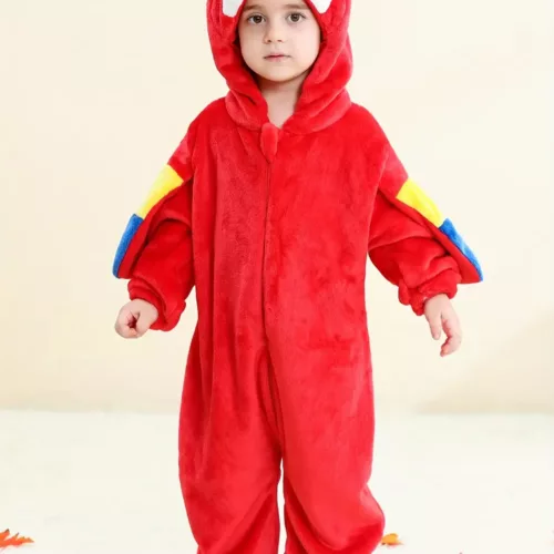 Combinaison bébé à capuche motif animal – tenue d'extérieur mi-saison enfant