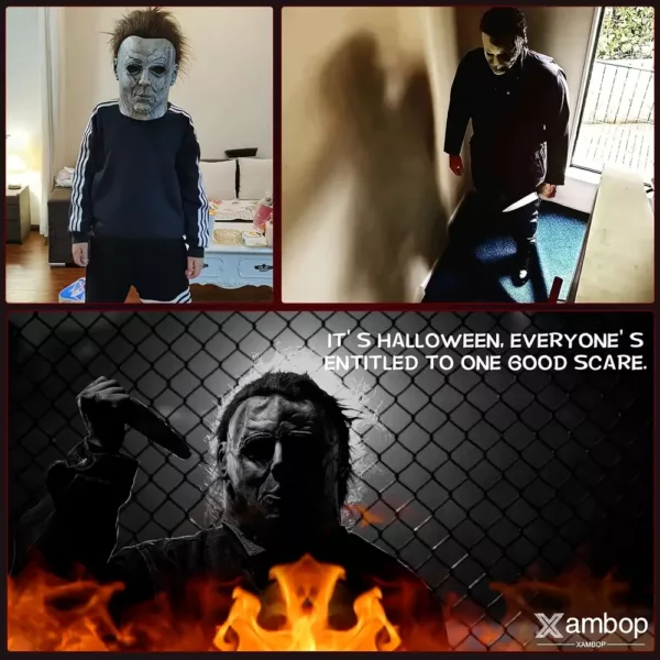 Masque Michael Myers latex intégral avec couteau – Déguisement Halloween 1978