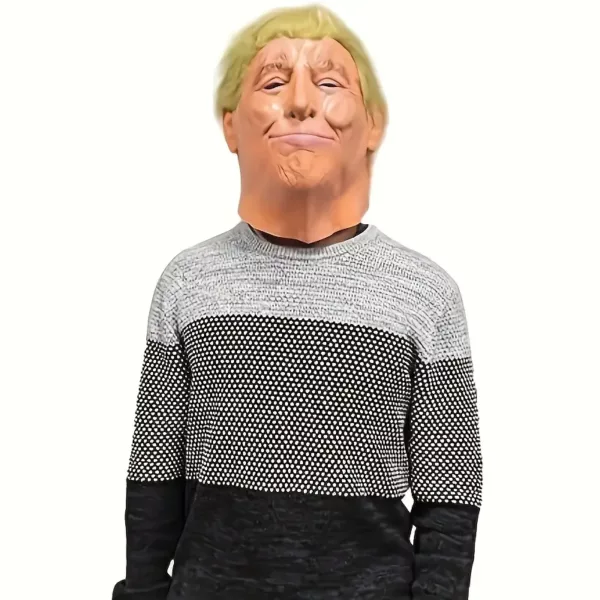Masque en latex réaliste intégral – accessoire effrayant pour cosplay ou Halloween