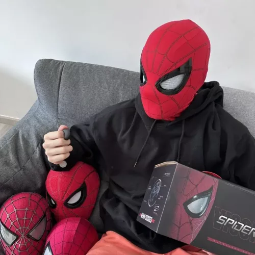 Masque Spider-Man lumineux officiel – Accessoire cosplay confort et fun