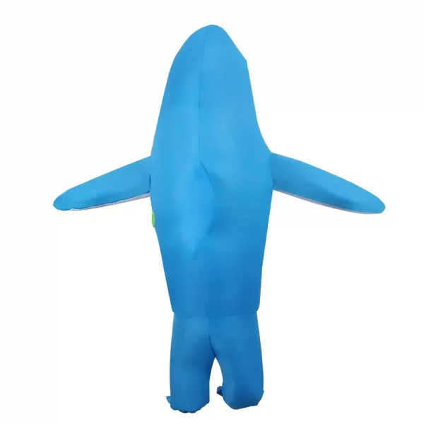 Costume gonflable requin adulte avec ventilateur USB – déguisement humoristique