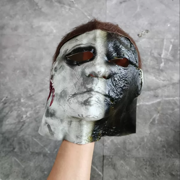 Masque d'horreur réaliste Michael Myers – visage ensanglanté effrayant