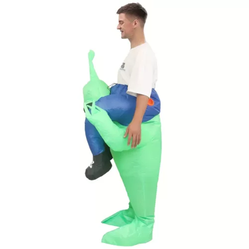 Costume alien lumineux style funky – polyester avec éclairage USB à LED