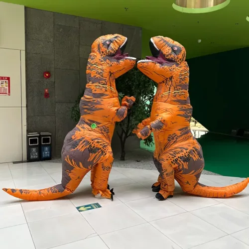 Costume dinosaure gonflable T-Rex adulte – déguisement réaliste et fun