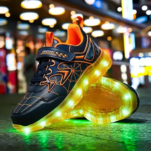 Baskets LED rechargeables USB – chaussures lumineuses unisexe pour sport et loisirs