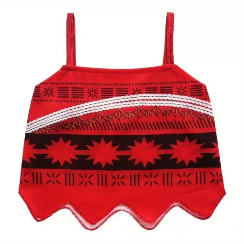 Costume fille style princesse Océan – tenue Moana avec jupe à volants