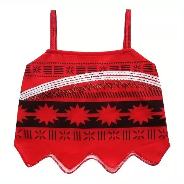 Costume fille style princesse Océan – tenue Moana avec jupe à volants