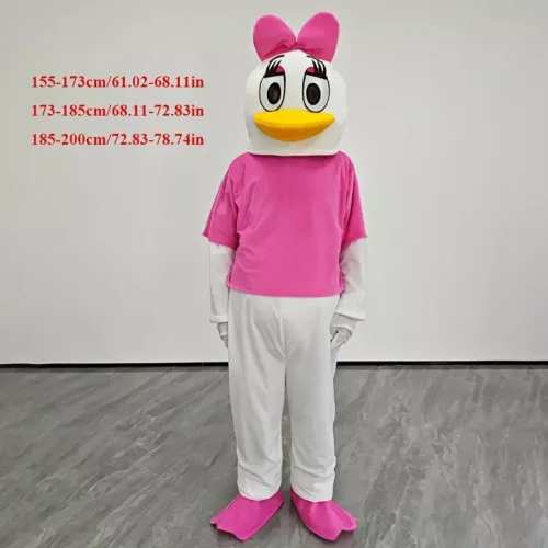 Costume mascotte Daisy Duck adulte – déguisement peluche style Disney