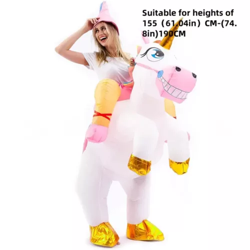 Costume gonflable licorne adulte – déguisement original pour fête et carnaval