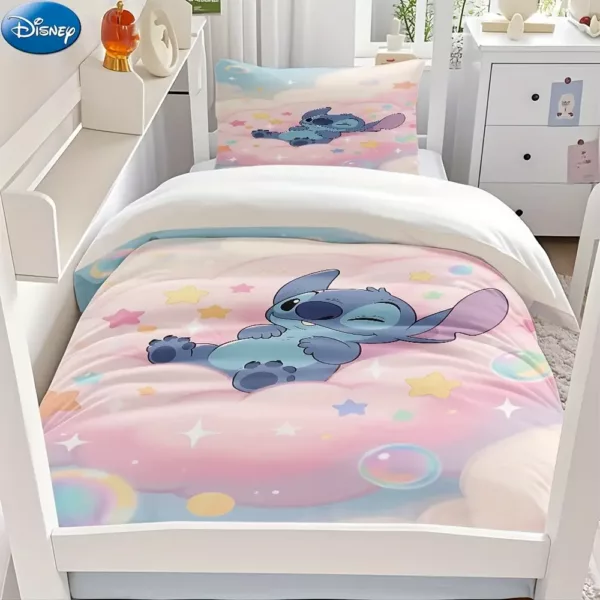 Parure de lit Stitch douce et respirante – housse de couette 2/3 pièces lavable