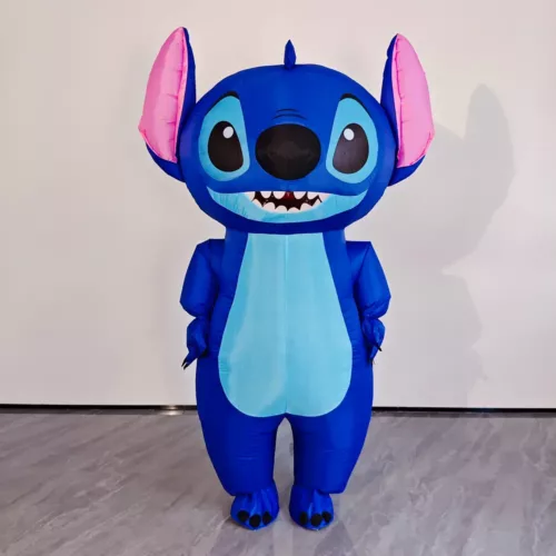 Costume gonflable adulte Stitch Disney – déguisement drôle pour fêtes et Halloween