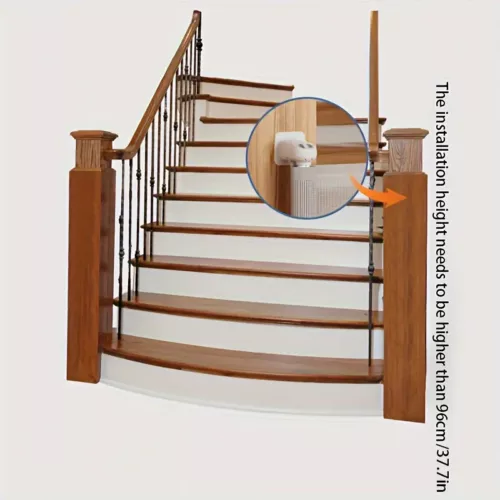 Barrière de sécurité extensible sans perçage – pour bébé et animaux, usage intérieur