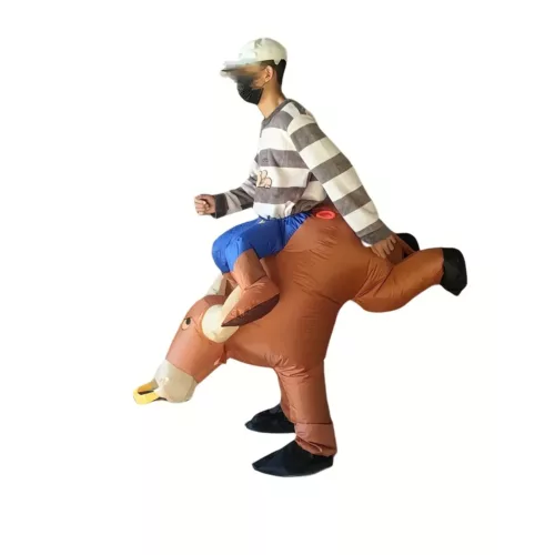 Costume gonflable taureau adulte – déguisement humoristique pour fête et carnaval
