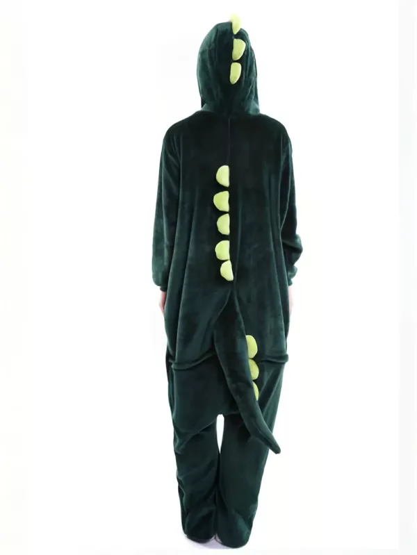 Combinaison dinosaure en peluche unisexe – costume doux pour fêtes et Halloween