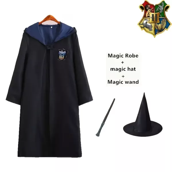 Déguisement sorcier adulte Harry Potter – robe, baguette, chapeau et accessoires