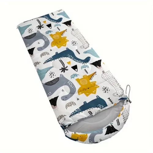 Sac de couchage enfant dinosaure – doux et chaud pour camping toutes saisons