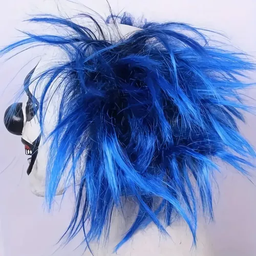 Masque de clown d’horreur Halloween en latex réaliste – style effrayant zombie